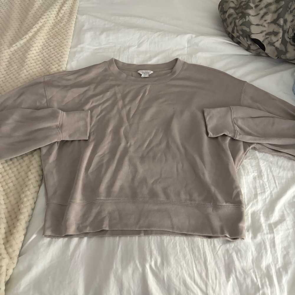 Danskin Women's Beige Crew Neck Sweater